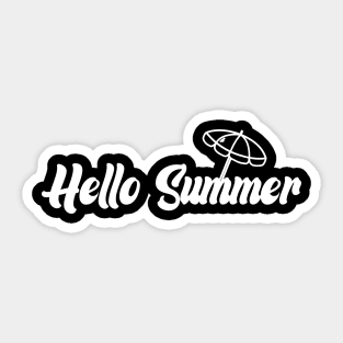 summer time vocation gifts design   hello summer for travel beach and surfing Sticker